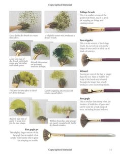 different types of brushes and their uses