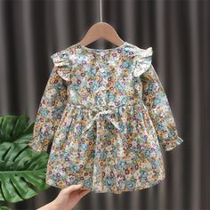 Material&Fabric:Cotton,Polyester Suitable Season:Spring Thickness of clothing:Regular Wash Label:On the inside Keyword Tag:Wholesale Winter Clothing Cute Multicolor Long Sleeve Dresses, Cute Multicolor Cotton Floral Dress, Long Sleeve Floral Print Dress For Dress-up, Dress For Toddler Girl, Ruffle Floral Dress, Wash Label, Spring Baby, Clothing Manufacturer, Winter Clothing