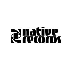 the native records logo is shown in black and white, with an eye on it