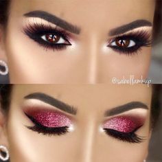 Glitter Smokey Eye Makeup, Glitter Smokey Eye, Hooded Eye Makeup, Pinterest Makeup, Taylor Lautner, Makeup Guide