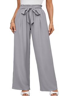 Buy SHOWMALL Plus Size Women's Wide Leg Pants with Pockets Gray Stripe 4X Lightweight Lounge Pants High Waisted Adjustable Tie Knot Loose Trousers at Walmart.com Solid Wide Leg High Waist Pants With Tie Waist, Solid Wide Leg Pants With Tie Waist, Solid Color Pants With Tie Waist, Gray High Waist Wide Leg Pants With Elastic Waistband, Versatile Solid Bottoms With Tie Waist, Solid Color Wide Leg Pants With Tie Waist, High Waist Bottoms With Tie Waist In Solid Color, High Waist Solid Bottoms With Tie Waist, Solid Color High Waist Bottoms With Tie Waist