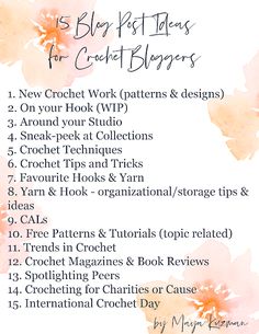 an image of the top ten blogs for crochet bloggers