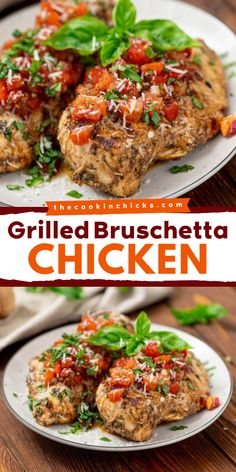 Here's your new go-to Memorial Day party food you shouldn't miss! This easy bruschetta chicken is a low-carb meal that packs a big flavor. With fresh tomatoes, garlic, balsamic, and Italian seasoning, this best grilled chicken recipe is a whole new level! Low Calorie Grilling Recipes, Healthy Dinner Choices, Flavorful Chicken Breast Recipes, Best Grilled Chicken Recipe, Best Grilled Chicken, Garlic Balsamic, Chicken Head