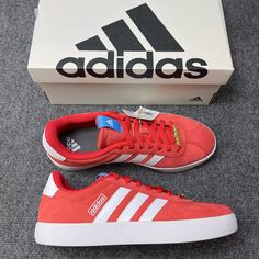 *Adidas Womens Skateboard Shoes Vl Court 3.0 Size 10 Red *Brand New With Tag. * Size Uk: 8.5 F:42 2/3 *Comes From A Pet And Smoke-Free Environment *Please See All Pictures For More Details, Measurements, And The Presence Of Flaws. *Feel Free To Ask Questions Before Purchasing. Upc Po: 133880968 Red Adidas Sneakers With Round Toe, Adidas Red Sneakers With Three Stripes, Red Adidas Sneakers With Three Stripes, Lace-up Skate Shoes With Three Stripes Branding, Sporty Red Skate Shoes With Vulcanized Sole, Red Sporty Skate Shoes With Vulcanized Sole, Red Adidas Skate Shoes, Red Low-top Skate Shoes, Red Adidas Low-top Skate Shoes