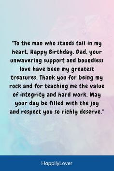 These cute birthday wishes for father from daughter or son will make your dad feel special. Let surprise your father with beautiful happy birthday papa quotes, heart touching birthday wishes for dad and inspirational birthday messages for father. Heart-touching birthday wishes for your dad can touch his heart and celebrate the incredible person he is. Here are some heartfelt birthday messages to honor your dad on his special day. Step Father Birthday Quotes, Father Messages From Daughter, Happy Birthday Wishes For Dad Father's Day, Happy Birthday Wish For Father, Dads Birthday Quotes From Daughter, Caption For Papa Birthday, Father Day Wishes From Daughter, Quotes For Dads Birthday, Father Birthday Quotes From Son