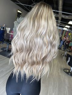 Hair Inspo For Blonde Hair, Blonde Hair W Extensions, Long Blonde Hair With Dimension, Blonde Hair With Extensions Long, Blonde Hair Extensions Styles, Blonde Tape In Extensions, 22 Inch Hair Extensions, Hair Extensions Blonde, Hairstyles For All Hair Types