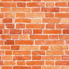 an orange brick wall with no mortars