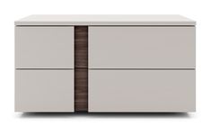 a white and brown cabinet with two doors