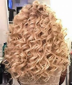 Shoulder Length Spiral Perm Short Hair Before And After : beautiful perm before and after ... Stacked Hairstyles, Perm Curls, Wavy Perm, Spiral Perm, Short Permed Hair, Curly Haircut, Blonde Curly Hair, Spiral Curls, Big Curls