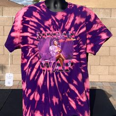 Get this Megan thee Stallion WAP purple reverse tie-dye rap tee for yourself, a friend or a loved one. A great print, soft shirt, at a great price. This is a must-have for any Megan thee Stallion fan. This exclusive shirt is only available through G's & Trees Tees. 👍👍 **Not all tie-dye will be exactly the same, there is some slight variations** -->>Product Info<<-- 5.3-ounce, 100% cotton Double-needle sleeves and hem Taped neck and shoulders Shirt Color: Purple Reverse Tie-Dye Shirt Type: Crew Thee Stallion, Reverse Tie Dye, Tee Tree, Megan Thee Stallion, Rap Tee, Tie Dye Shirt, Shoulder Shirts, Phoenix Az, Shirt Color