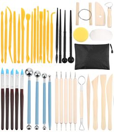 an assortment of kitchen utensils and tools