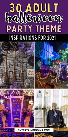 30 Of The Best Halloween Party Themes For Adults Harry Potter Party Theme, Halloween Party Themes For Adults, Cool Halloween Party, Party Themes For Adults, Best Halloween Party, Halloween Party Planning, Halloween Haunted House Decorations, Game Of Thrones Party