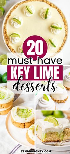 When life gives you limes, make desserts! Here are 20 incredibly delicious key lime desserts you’ll want to make all year round. If you’re a fan of all things citrusy, sweet and tangy, these delicious key lime dessert recipes are perfect for you. Key Lime Macarons, Key Lime Dessert Recipes, Key Lime Dessert, Lime Dessert Recipes, Lime Dessert, Lime Cake Recipe, Yummy Milkshake Recipes, Key Lime Recipes, Key Lime Cookies