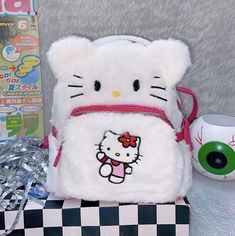 ♡ Dimension: 18 x 25 x 12 cm♡ Material: Polyester♡ Order Processing Time before shipping: 7 business days Kuromi And Hello Kitty, Gloves Aesthetic, Slouch Socks, Outdoor Slippers, Girl Beds, House Slippers, Mini Backpack, Tablet Case, Mitten Gloves