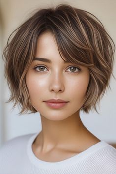 24 Short Textured Haircuts for a Modern Makeover - Fab Mood | Wedding Color, Haircuts & Hairstyles | Nails | Colours Short Hair That Doesnt Need Styling, Medium Pixie With Bangs, Blond Hair Ideas Short, Edgy Short Hair For Women, Short Choppy Bob For Fine Hair, Chin Length Hair With Layers, Messy Bob With Bangs, Side Part Short Hair, Short Fall Hair