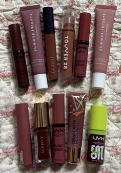 Lip Products Aesthetic, Lip Combos, Makeup Bag Essentials, Makeup Accesories, Makeup Help, Lip Combo, Smink Inspiration, Dope Makeup, Fancy Makeup