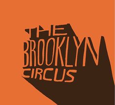 the brooklyn circus logo on an orange background