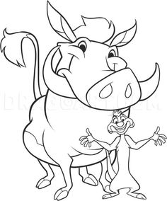 a cartoon cow with a girl standing next to it