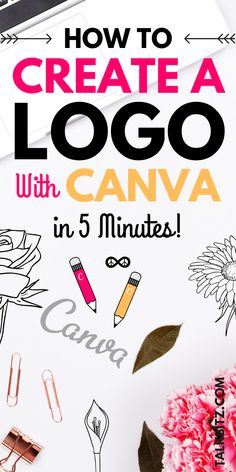 How to Create a Logo with Canva in 5 Minutes‎ Logo In Canva, Best Logo Maker, Logo Motion, Inkscape Tutorials, Logos Vintage, Free Logos, Design Online Shop, Canva Logo, Logo Generator