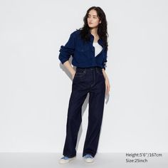 Wide Straight Jeans | UNIQLO US Wide Straight Jeans, Uv Protection Clothing, Uniqlo Jeans, Chino Joggers, Jeans Woman, Jean Large, Wide Jeans, Straight Fit Jeans, Tank Top Camisole