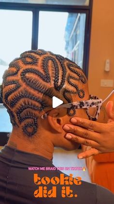 Jim Jones Braids, Braid Bald Head, Braided Baldie Designs, Bald Head Braids Style, Braided Baldie Hair, Baldheaded Braids, Bald Cornrows, Bald Hair Styles, Braided Bald Head