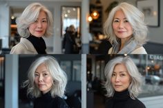 For those women over 50 years old who have chosen layered bob hairstyles they have enjoyed a chic low-maintenance achievable texture with volumes which move through their hair. On thinner locks these types are especially flattering since they may create an illusion of fullness and density. Canadian salon owner and stylist Tammie Axworthy shares insights on how to get the perfect layered bob. “When you consult with your stylist” says Axworthy “Ask:” What length will flatter my face shape Older Woman Portrait, Modern Shag, Salon Owner, Layered Bobs