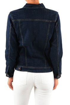 This chic and timeless denim jacket is a wardrobe staple. Judy Blue Jean Jacket is crafted with classic denim and stretch for a comfortable fit. Look stylish and stay comfy all day. Judy Blue Denim Jacket Dark Wash 99% Cotton 1% Spandex Trendy Dark Wash Stretch Denim Jacket, Trendy Stretch Dark Wash Denim Jacket, Casual Stretch Denim Jacket In Medium Wash, Casual Stretch Denim Jacket, Trendy Stretch Denim Jacket, Stretch Denim Jacket With Pockets, Casual Pre-washed Denim Blue Jacket, Blue Pre-washed Denim Jacket For Fall, Classic Pre-washed Dark Wash Denim Jacket