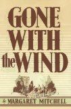 the book cover for gone with the wind, which is written in black and white