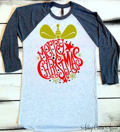 Christmas Shirt, Merry Christmas Shirt, Christmas Shirts for Women, Trendy Christmas Shirts, Long sleeve Christmas Tshirts, Holiday Shirts Made on a UNISEX raglan shirt. Please see photos for product measurements. This particular raglan is long in length and can be worn with leggings. Super comfy and slightly over-sized. ** This design is also available on additional garments. Such as a tshirt, burnout tank, regular razorback tank, or hoodie etc. Please send me a message with your request, and I Christmas Festive Shirt With Graphic Print, Festive Christmas Graphic Print Shirt, Green Crew Neck Christmas Shirt, Long Sleeve Christmas Holiday Shirt, Holiday Long Sleeve Shirt With Graphic Print, Christmas Holiday Shirt With Graphic Print, Christmas Letter Print Shirt As Gift, Christmas Letter Print Shirt Gift, Christmas Holiday Graphic Print Shirt