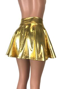 Gold Skirt Outfit Metallic, Gold Skirt Outfit, Descendants Clothes, Mini Circle Skirt, Rave Skirt, Beach Maxi Skirt, Gold Mini Skirt, Butterfly Skirt, Long Floral Skirt