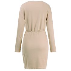 The EMES SHOP dress is detailed with unique contrast buttons on the side of the skirt. Features a round neck line. drop shoulder. long sleeves. bodycon fit. and above knee length. Pair it with a shoulder bag and heels for a sophisticated look.MATERIAL:100% Brushed Poly MEASUREMENTS:Dress Length is 35"-37"in Small | Bust: 35"-37"in & Waist: 29"-31"in Medium | Bust: 37"-39"in & Waist: 31-33"in Large | Bust: 39"-41"in & Waist: 33"-35"in Beige Long Sleeve Mini Dress For Date Night, Beige Long Sleeve Bodycon Dress, Beige Bodycon Dress For Fall Night Out, Beige Bodycon Dress For Night Out In Fall, Beige Bodycon Dress For Date Night, Eatonton Georgia, Skirt Bodycon, Shop Dress, Button Skirt