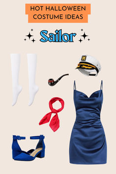 there is a sailor outfit and accessories on display with the caption hot halloween costume ideas