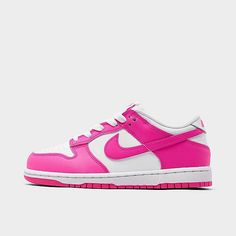 Girls' Little Kids' Nike Dunk Low Casual Shoes Cute Nike Shoes Dunks, Cute Nike Shoes Pink, Kids Nike Dunks, Nike Shoes For Kids, Valentines Shoes, Nike Shoes Kids, Air Jordan Kids, Kids Nike Shoes