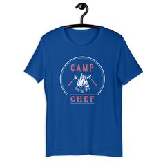 Camp Chef Outdoor Gifts. Camp Chef Cooking Outdoors BBQ Cook. What makes an exciting camp fire outdoor adventure even better ? Smores and roasted hot dogs of course ! Roasting delicious s'mores and sausages should be the highlight of any camp trip . This Camp Chef graphic design is an awesome gift idea . This t-shirt is everything you've dreamed of and more. It feels soft and lightweight, with the right amount of stretch. It's comfortable and flattering for both men and women. * 100% combed and Graphic Tee T-shirt For Camping, Pre-shrunk Short Sleeve Shirt For Camping, Pre-shrunk Short Sleeve Camp Shirt For Outdoor Activities, Graphic Tee Camp Shirt With Short Sleeves, Short Sleeve T-shirt For Camping, Short Sleeve Graphic Tee Camp Shirt For Outdoor, Graphic Tee Camp Shirt With Short Sleeves For Outdoor, Graphic Tee Style Short Sleeve Camp Shirt For Outdoor, Pre-shrunk Short Sleeve Camp Shirt For Hiking