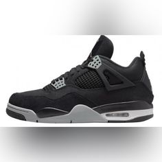 Jordan 4 Military’s Slightly Used Jordans 4s Black, Black Breathable Air Jordan 4 For Sports, Shoes Jordan 4s, Black Air Jordan 4 High-top Sneakers, Jordan 4 Military Black Outfit, Military Black Jordan 4, Air Jordan 4 Military Black, Jordan 4’s, Jordan 4s