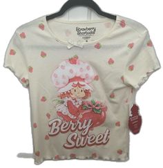 Strawberry Shortcake, Shirt Color, Pink White, Colorful Shirts, Collage, Pink, Women Shopping, Pins, T Shirt