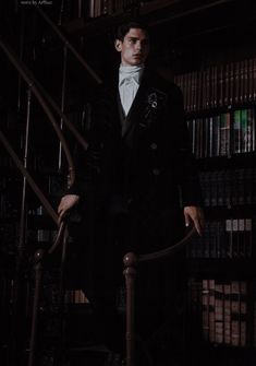 Librarian Pose Reference, Librarian Aesthetic Outfit Male, Male Librarian Aesthetic, Man In Library, Arthur Gosse, Man Magazine, Male Magazine, The Secret History, Another Man