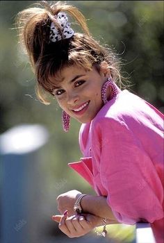 Paula Abdul 80s Costume, 80s Night Outfit, Paula Abdul 80s, Style Année 80, 1980s Hair, 80s Party Dress