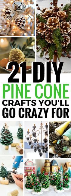 pine cone crafts that are so easy to make