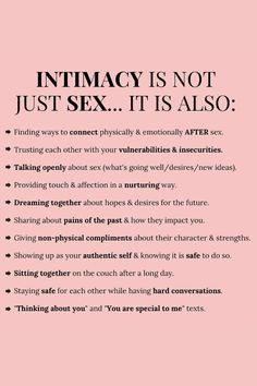 Discover the essence of true intimacy beyond the physical. Dive into the realms of emotional connection, understanding, and shared moments. Intimacy is more than just a physical act; it's about vulnerability, trust, and building a deeper bond. Explore tips and insights on nurturing emotional closeness, enhancing communication, and fostering a meaningful connection. Elevate your relationship journey beyond expectations. Uncover the secrets to a fulfilling connection today! 💑 #RelationshipGoals #IntimacyBeyondSex #EmotionalConnection Relationship Bonding Activities, Dating And Relationships, How To Build Intimacy, Intimacy Building Activities, Forms Of Intimacy, Emotional Closeness, Build Intimacy, Intimacy Quotes, Relationship Expectations