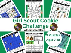 the girl scout cookie challenge is an engaging activity for kids to practice their math skills