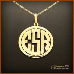 "Our Cutoff Date for Christmas delivery is Sunday Dec. 13, 2020 All Order placed after this date will be completed for mid January delivery. Beautiful Monogram Necklace made of solid 14k Yellow Gold. This customized jewelry is a perfect personalized gift for your loved one's. Initials charm is the perfect gift for any occasion from Birthdays and Anniversaries to Mother's Day and Baby Showers. Want to make a gift very unique and personal? - As easy as pie - just get in touch with us, and we will Luxury Sterling Silver Initial Necklace With Monogram, Luxury Sterling Silver Monogram Initial Necklace, Luxury 14k Gold Monogram Necklace, Luxury Monogram Initial Necklace As Gift, Luxury Monogram Initial Necklace For Gift, Sterling Silver Yellow Gold Monogram Jewelry, Polished Initial Pendant Necklace For Gift, Gift Initial Pendant Necklace With Polished Finish, Yellow Gold Sterling Silver Monogram Jewelry