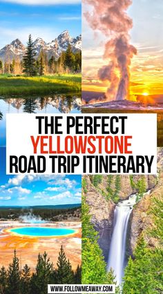 The Perfect Yellowstone Road Trip Itinerary Yellowstone Vacation Planning, Yellowstone Road Trip, Yellowstone Map, Montana Vacation, Yellowstone Camping