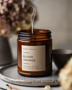 Candle Staging, Candle Editorial, Bergamot Candle, Earthy Candles, Citrus Candle