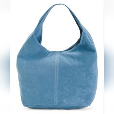 Claudia Made In Italy Suede Slouchy Hobo Bag Blue Top Handle Bucket Bag With Large Capacity, Blue Double Handle Bucket Bag For Errands, Blue Large Capacity Hobo Bag For Shopping, Blue Hobo Bag With Double Handle For Daily Use, Blue Large Capacity Hobo Bag, Daily Use Blue Hobo Bag With Double Handle, Blue Double Handle Hobo Bag For Daily Use, Blue Double Handle Hobo Bag For Everyday, Blue Large Capacity Hobo Bag For Everyday Use