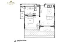 the floor plan for an apartment with two bedroom and one bathroom, including a living room