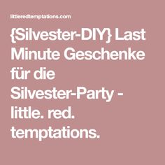 the words silver - diy last minute geschnerke fur die silvester party little red