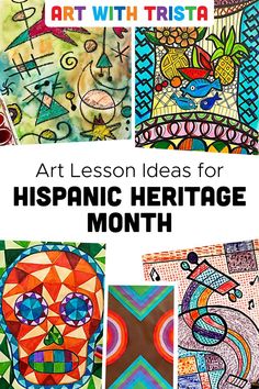 Hispanic Heritage Month Art, Hispanic History Month, Art Lesson Ideas, Hispanic Artists