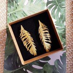 Feather earrings gold color, Unique gift for her, Ear stud feathers, Wedding brass jewelry, Bird lover gift idea Feathers Wedding, Feather Necklace, Goose Feathers, Botanical Jewelry, Ear Stud, Feather Necklaces, Bird Lover, Unique Gifts For Her, Allergy Free