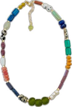 Colorful vibrant gold filled beaded necklace Multicolor Beaded Bracelets With Natural Stones, Multicolor Czech Glass Necklaces With Oval Beads, Multicolor Czech Glass Beaded Bracelets With Natural Stones, Multicolor Czech Glass Oval Bead Necklace, Multicolor Czech Glass Gemstone Beads, Multicolor Czech Glass Necklace With Oval Beads, Handmade Multicolor Murano Glass Necklaces, Adjustable Multicolor Czech Glass Necklace, Adjustable Czech Glass Necklace With Colorful Beads